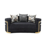 Soledad - Loveseat - Black - Furniture Home Direct
