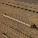 Metal Base Sideboard - Light Brown - Furniture Home Direct