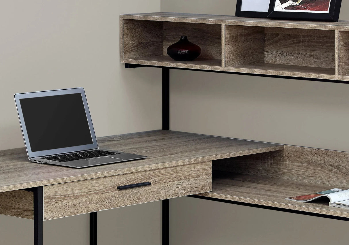 Computer Desk, Home Office, Corner, Storage Drawers, L Shape, Laptop, Contemporary & Modern - Furniture Home Direct