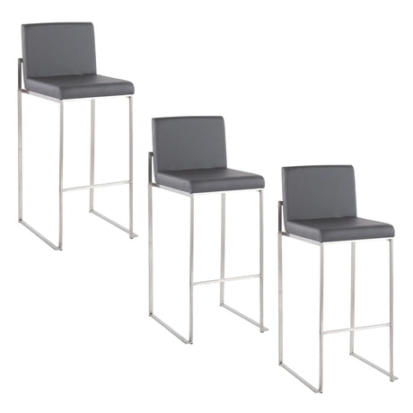 Fuji - Contemporary And Modern Elegance High Back Barstool - Furniture Home Direct