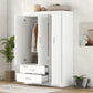 3 Door Wardrobe With 2 Drawers - Furniture Home Direct