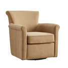Westly Swivel Accent Chair 360-Degree Faux Leather