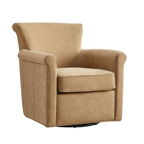 Westly Swivel Accent Chair 360-Degree Faux Leather
