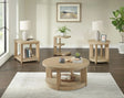 Clove - Chairside Table - Tan - Furniture Home Direct
