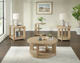 Clove - Chairside Table - Tan - Furniture Home Direct