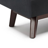 Owen - Rectangular Storage Ottoman - Midnight Black - Furniture Home Direct
