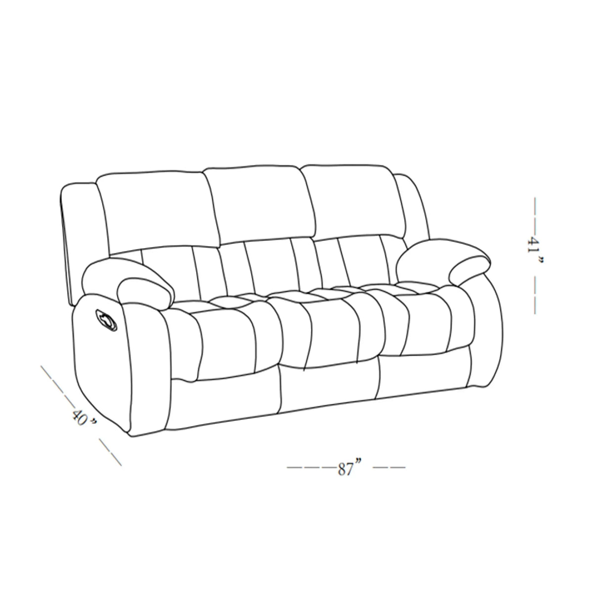 Stonic - Reclining Sofa Modern Design - Furniture Home Direct