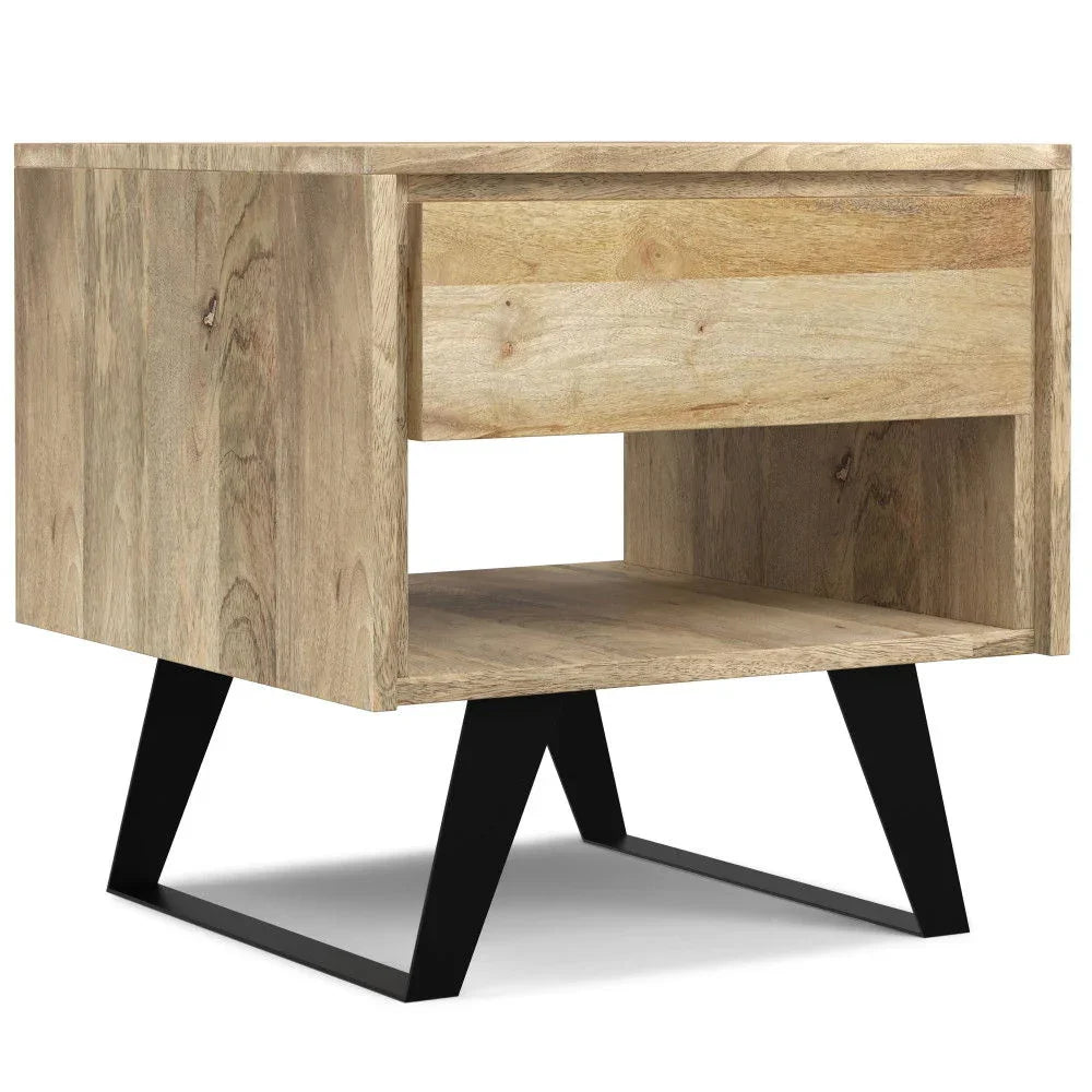 Lowry - Handcrafted End Table - Furniture Home Direct
