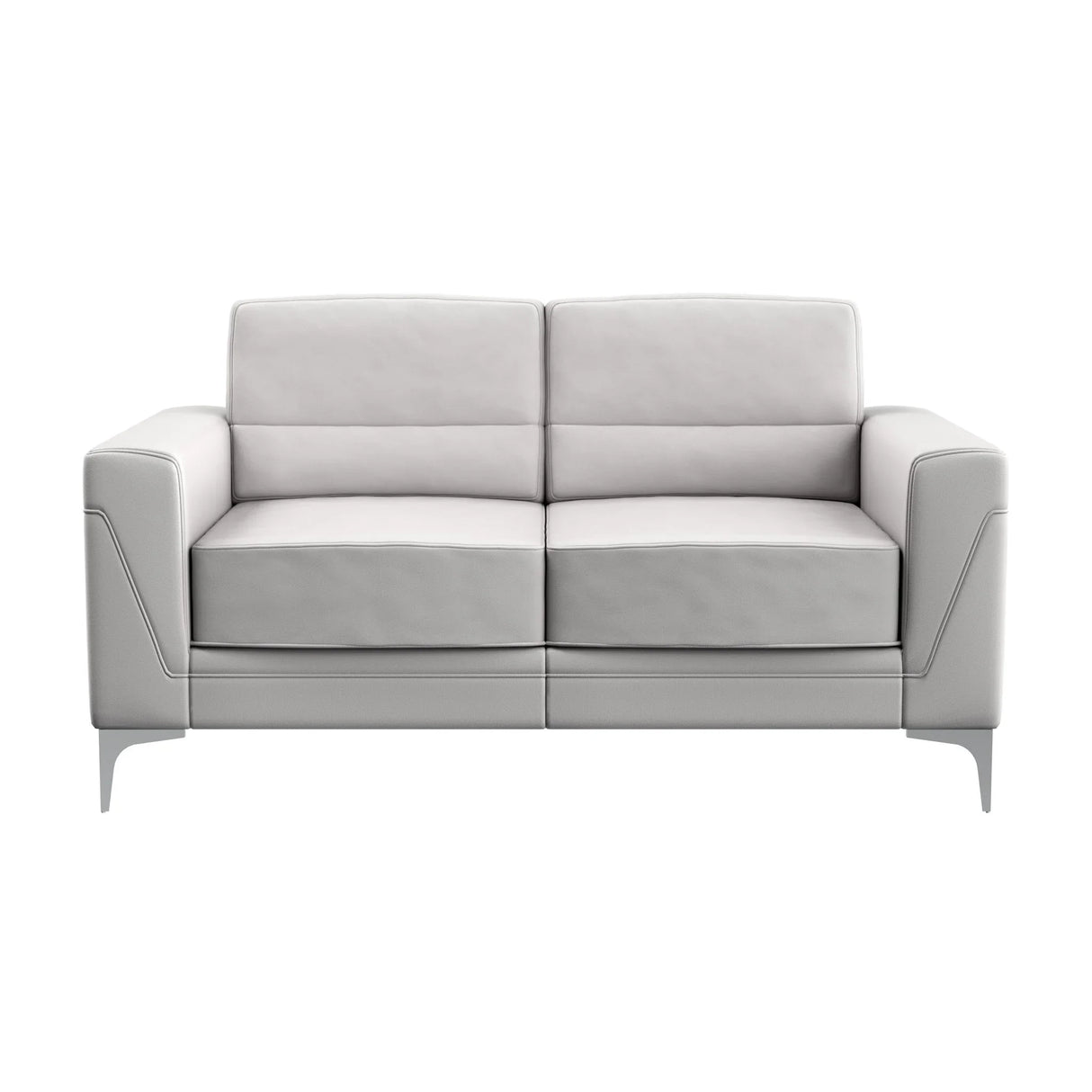 Creta - Loveseat - Light Gray - Furniture Home Direct