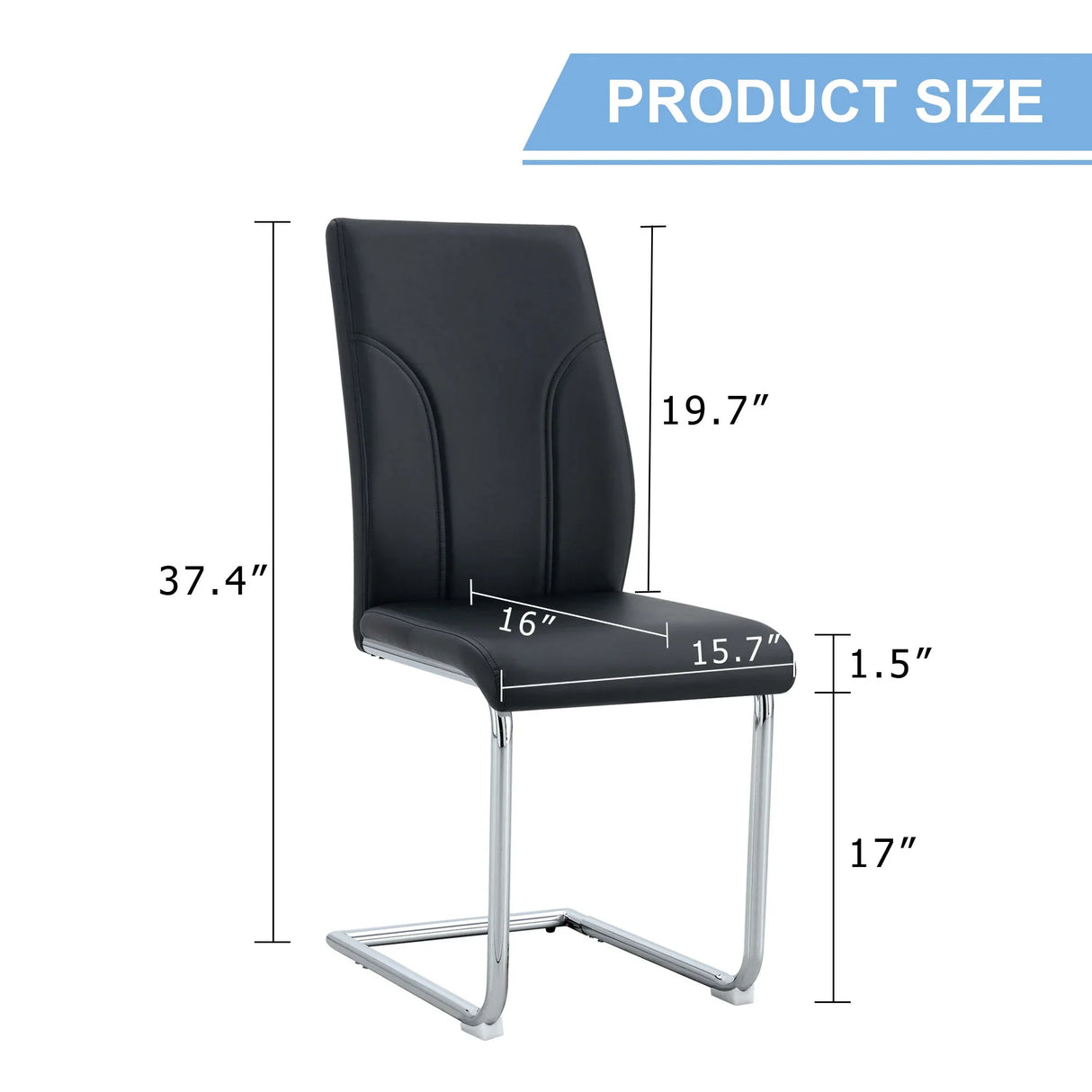 Modern Dining Chairs With High Backrest And Sturdy Legs - Furniture Home Direct