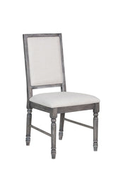 Leventis - Weathered Side Chair - Cream / Gray - Furniture Home Direct