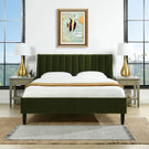 Aspen - Vertical Tufted Modern Headboard Platform Bed Set - Furniture Home Direct