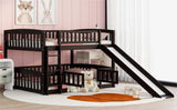 Low Bunk Bed With Slide, Fence And Ladder - Furniture Home Direct