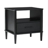 Transitional Solid Wood Spindle Nightstand - Furniture Home Direct
