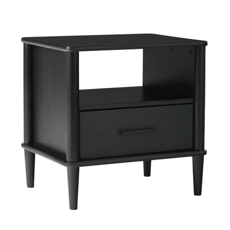 Transitional Solid Wood Spindle Nightstand - Furniture Home Direct