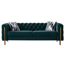 Chesterfield - Modern Tufted Velvet Living Room Sofa, 84.25''W Couch - Furniture Home Direct