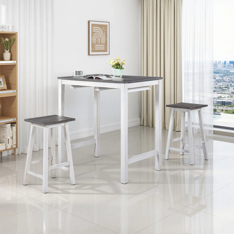 3 Pieces Counter Height Set - Furniture Home Direct