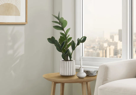 20" Tall, Artificial Plant, Zz, Indoor, Faux, Fake, Table, Greenery, Potted, Real Touch, Decorative - Green / Gray - Furniture Home Direct
