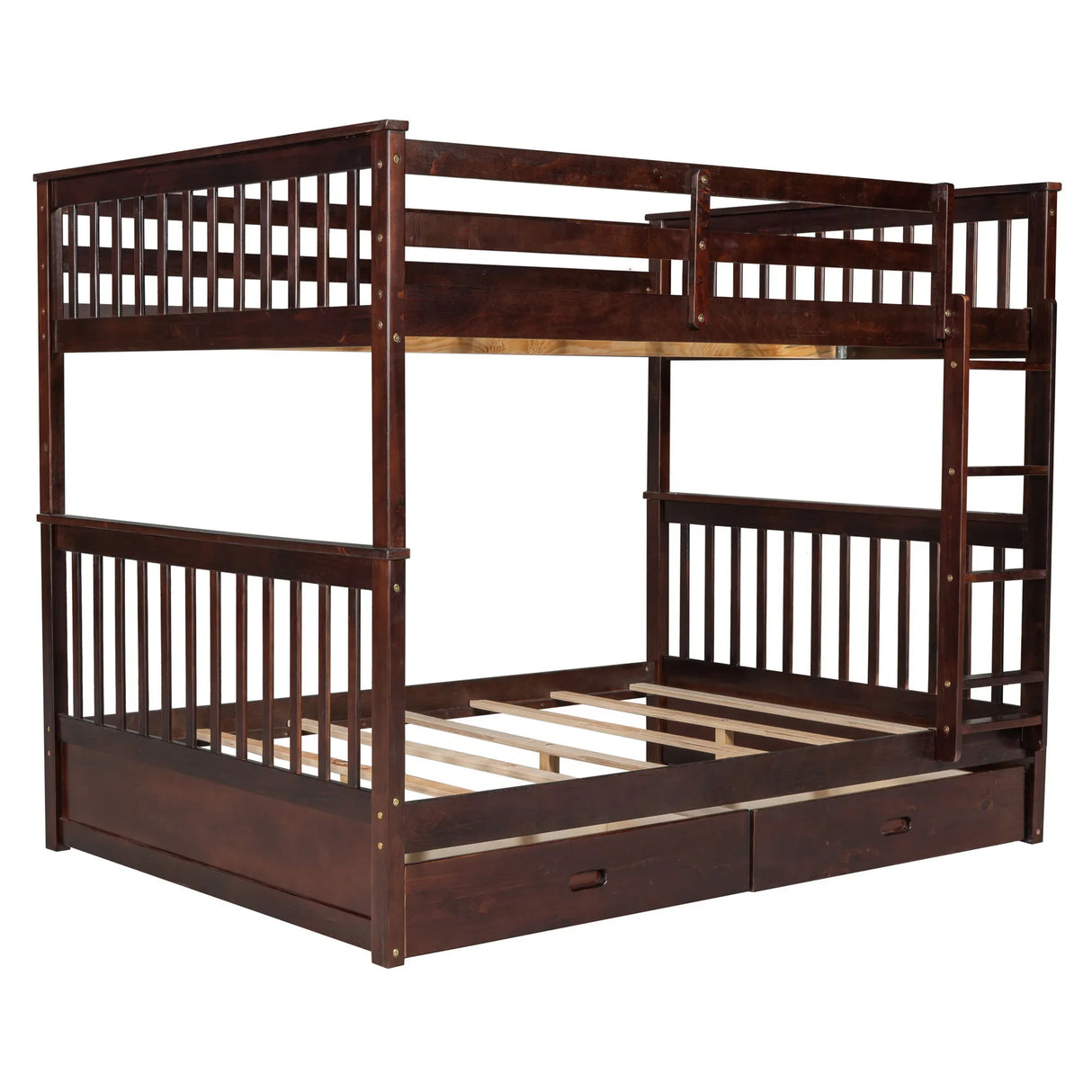 Bunk Bed With Ladders And 2 Storage Drawers - Furniture Home Direct