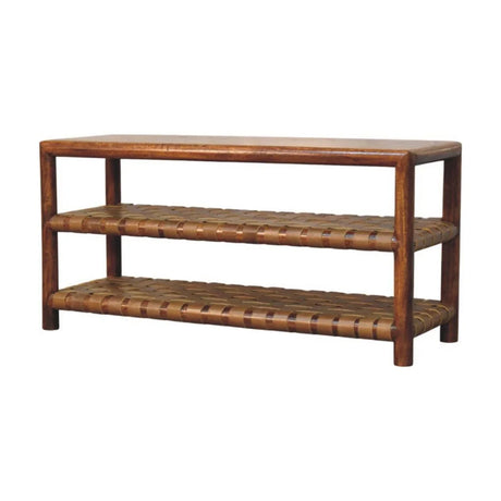 Regency - Woven 2 Slot Shoe Rack - Brown - Furniture Home Direct