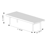 Mia - Mid-Century Modern Bench - Dark Brown - Furniture Home Direct