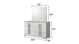 Bedroom Set Contemporary Full Bed Dresser Nightstand White - Furniture Home Direct