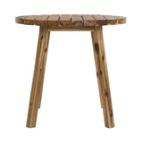 Round Dining Table, Solid Wood - Natural Wood / Brown - Furniture Home Direct