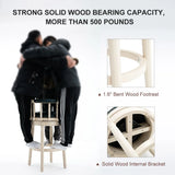 Leather Wooden Bar Stool - Furniture Home Direct