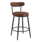 Fashionable Ergonomic High Legged Bar Chairs (Set of 2) - Furniture Home Direct