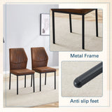 Luxury Simple Chair With Metal Leg