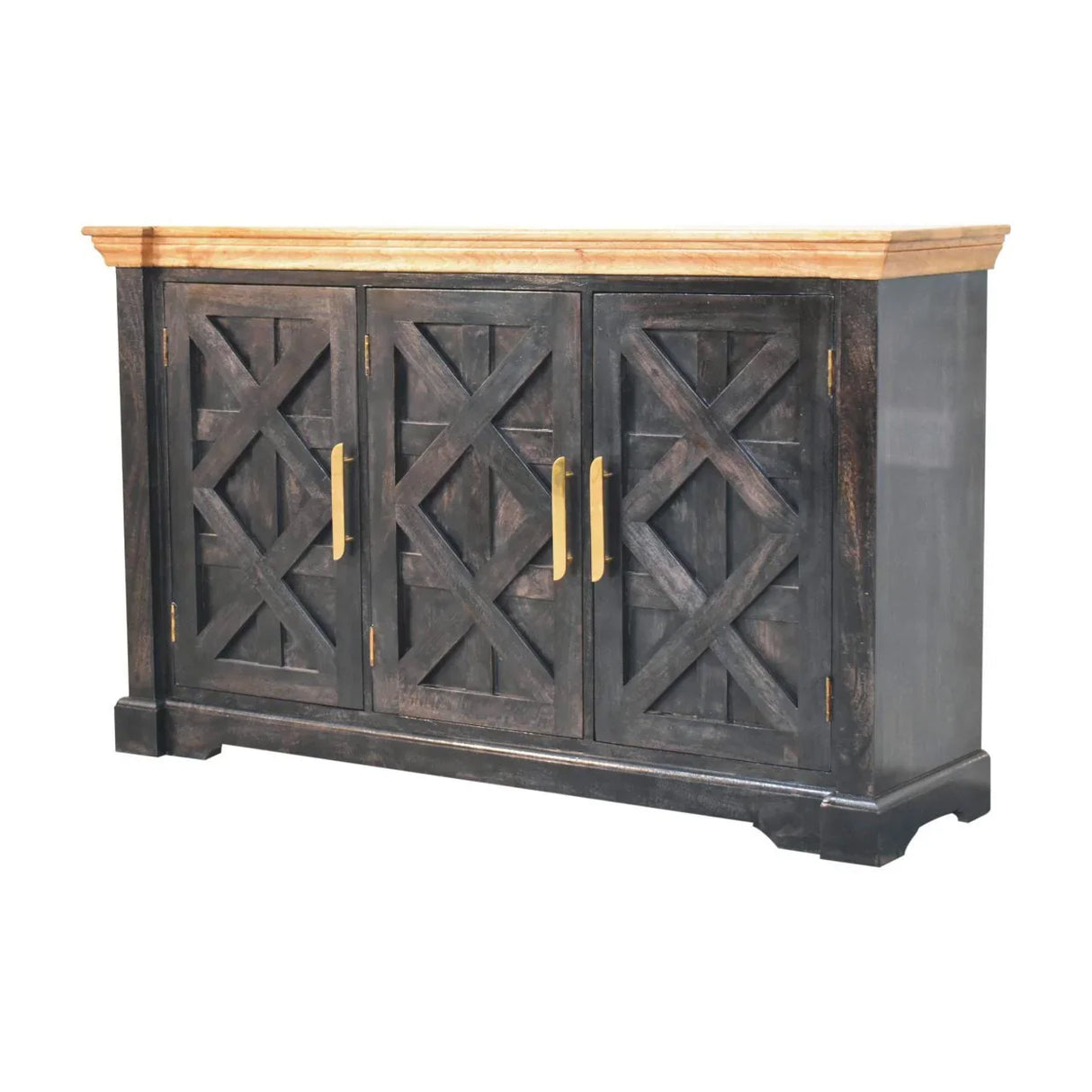 Regal - Rustic Sideboard - Black - Furniture Home Direct