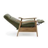 Asher - Modern Push Back Recliner With Wood Arms - Furniture Home Direct