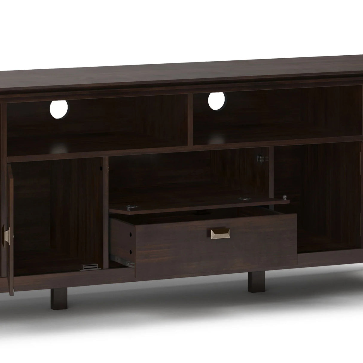 Artisan - TV Media Stand - Tobacco Brown - Furniture Home Direct