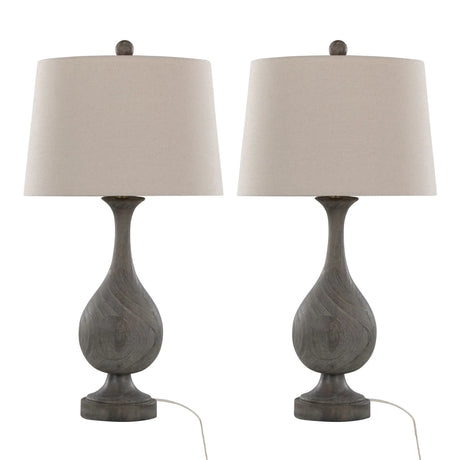 Cipolla - Poly Farmhouse Table Lamp (Set of 2) - Furniture Home Direct