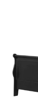 Louis Philippe III - Eastern King Bed - Black - Furniture Home Direct