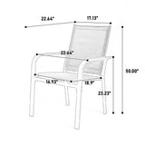 7 Piece Patio Dining Set -Brown - Furniture Home Direct