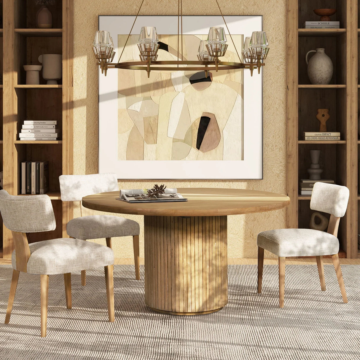 Louise - Split Back Upholstered Dining Side Chair (Set of 2) - Travertine Beige - Furniture Home Direct