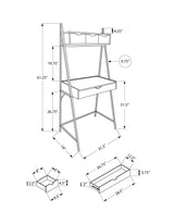 Computer Desk For Home Office, Laptop, Leaning, Storage Drawers, Contemporary & Modern - Furniture Home Direct
