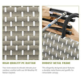 Outdoor Daybed With Canopy Weatherproof Rattan Beige - Furniture Home Direct