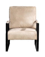 Classic Mid Century Modern Accent Chair With Durable Square Metal Frame, Armchair - Furniture Home Direct