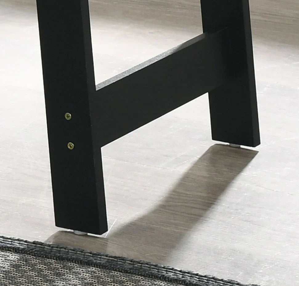 Kenzo - End Table With Faux Marble Top Finish - Black - Furniture Home Direct