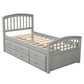 Platform Storage Bed Solid Wood Bed With 6 Drawers - Furniture Home Direct