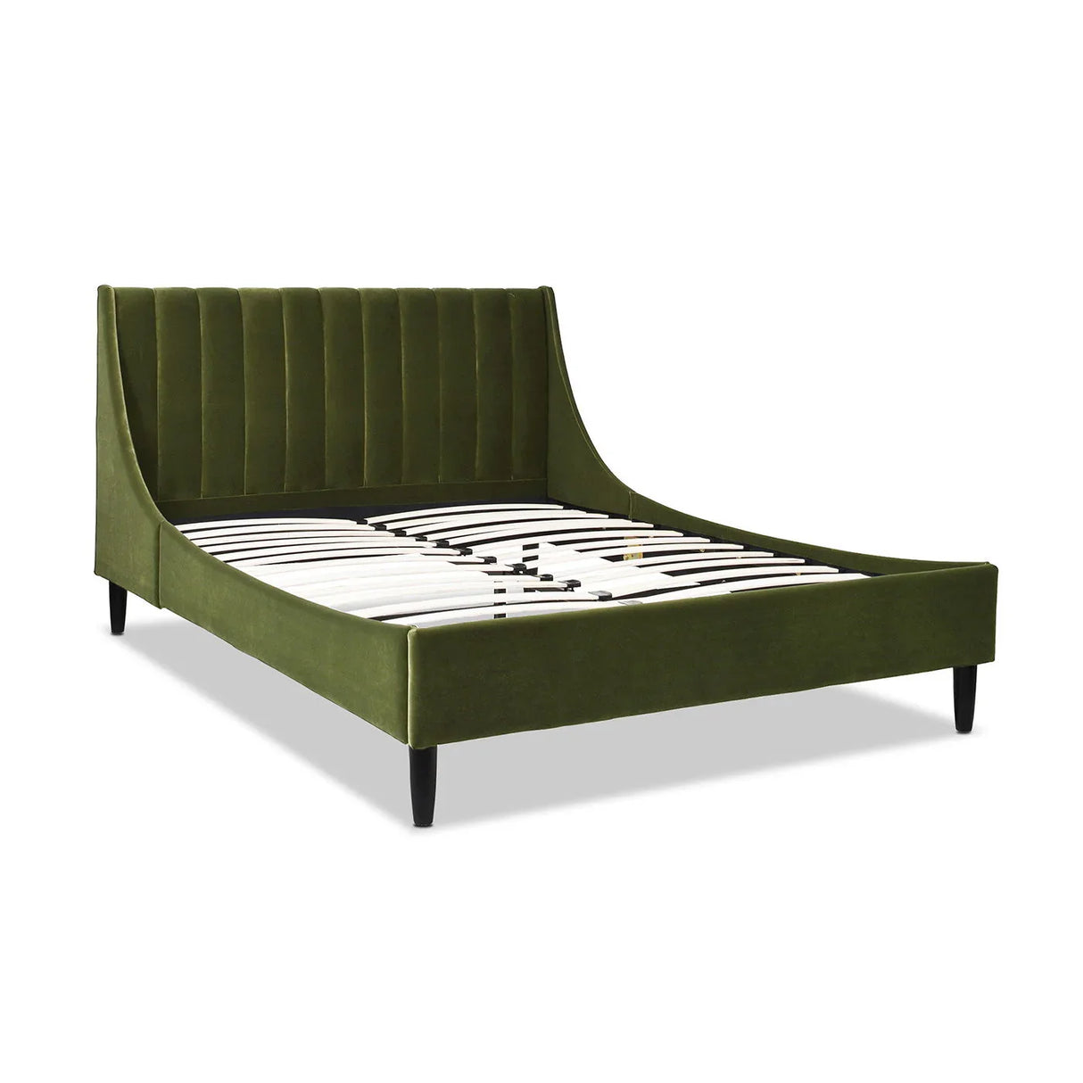 Aspen - Vertical Tufted Modern Headboard Platform Bed Set - Furniture Home Direct