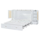 Murphy Wall Bed With Drawer And Rattan Decoration - Furniture Home Direct