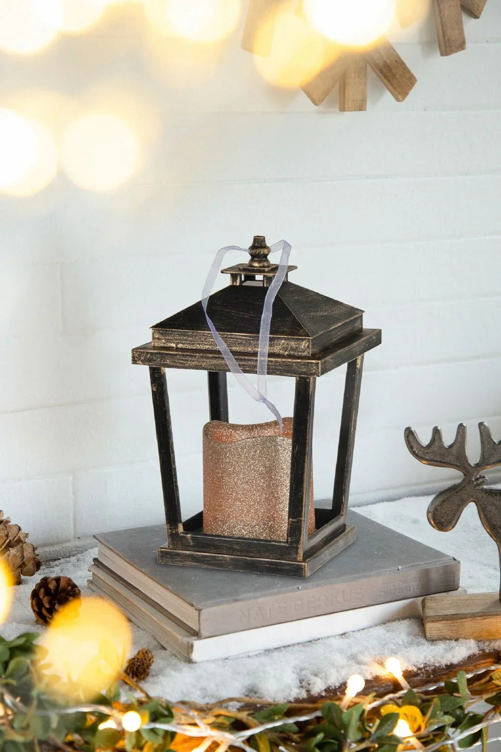 Menifee - Lantern With Led Candle (Set of 2) - Furniture Home Direct