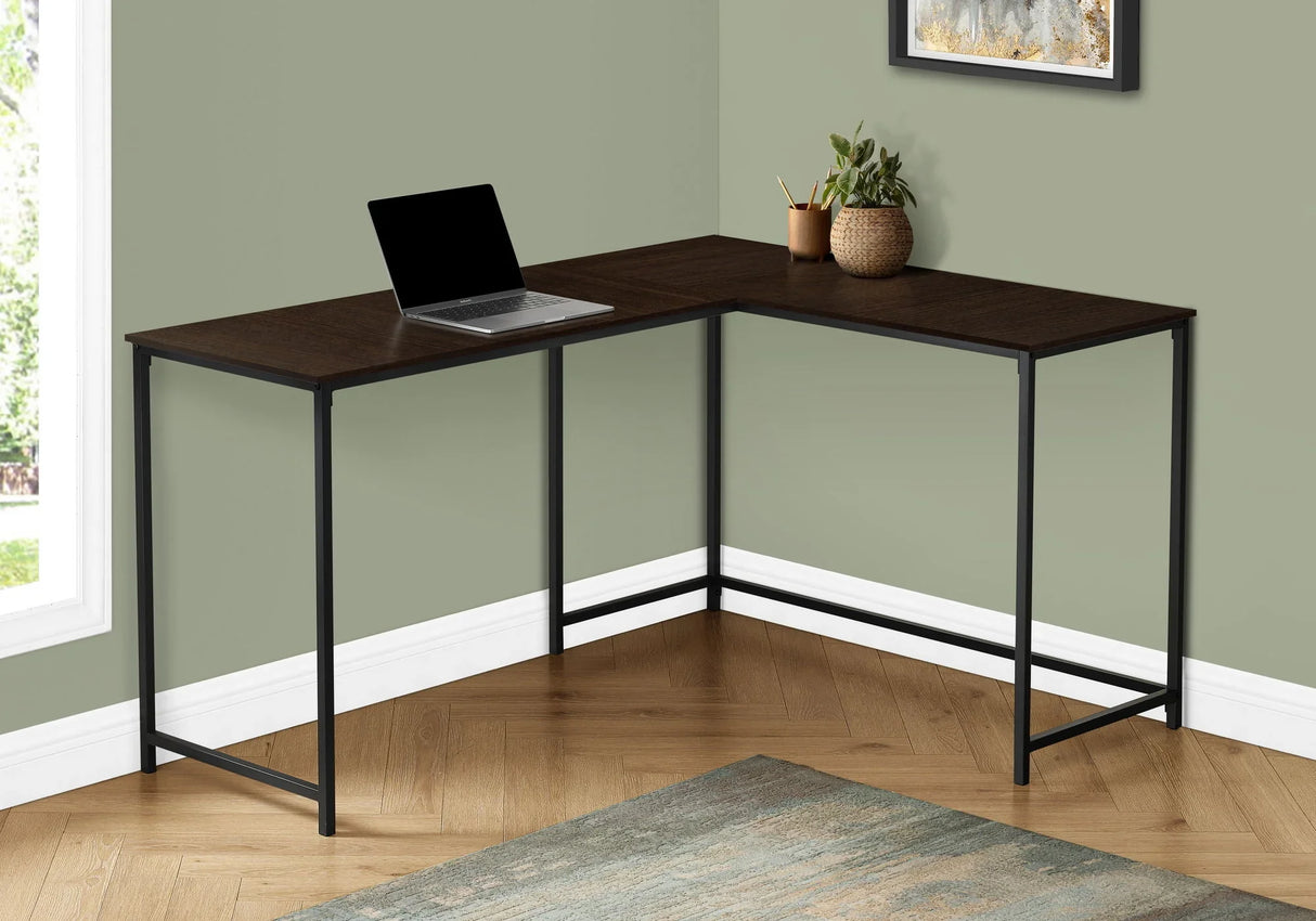 Computer Desk, Home Office, Corner, L Shape, Laptop, Marble Look Contemporary & Modern - Furniture Home Direct