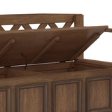 Amherst - Entryway Storage Bench - Rustic Natural Aged Brown - Furniture Home Direct