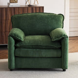 Oversized Reading Armchair With Thick Cushions, High Back Support - Furniture Home Direct