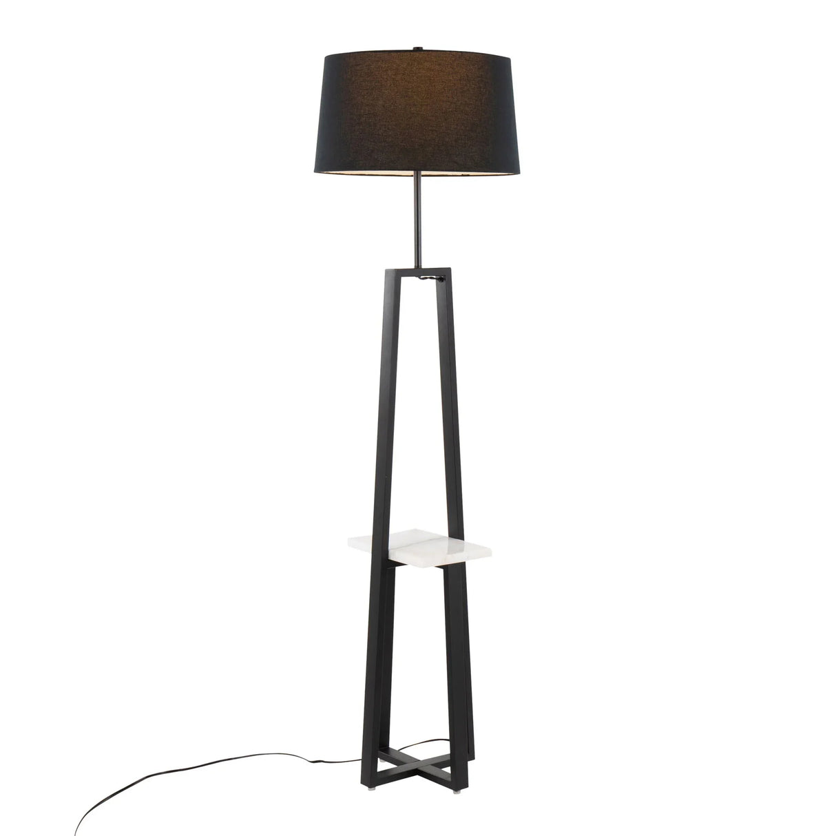 Cosmo - Shelf Contemporary / Glam Floor Lamp - Furniture Home Direct