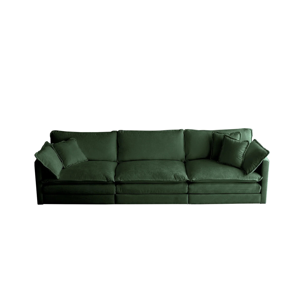 2 Pc Chenille Living Room Set - Green - Furniture Home Direct